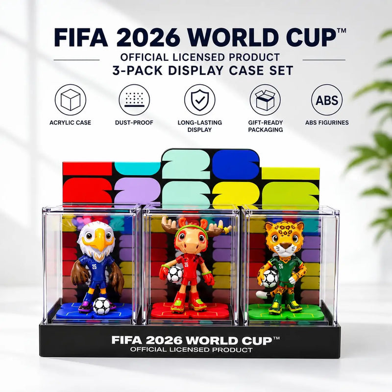 2026 FIFA World Cup™ Official Mascot Figurine Ultimate Collection | 9-Piece Complete Set · Opening Ceremony Limited Edition (2.4" ×6 + 3.5" ×3)