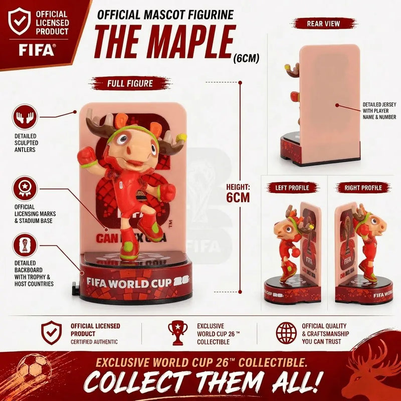 2026 FIFA World Cup™ Official Mascot Figurine Ultimate Collection | 9-Piece Complete Set · Opening Ceremony Limited Edition (2.4" ×6 + 3.5" ×3)