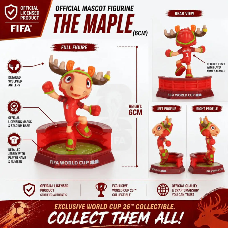 2026 FIFA World Cup™ Official Mascot Figurine Ultimate Collection | 9-Piece Complete Set · Opening Ceremony Limited Edition (2.4" ×6 + 3.5" ×3)