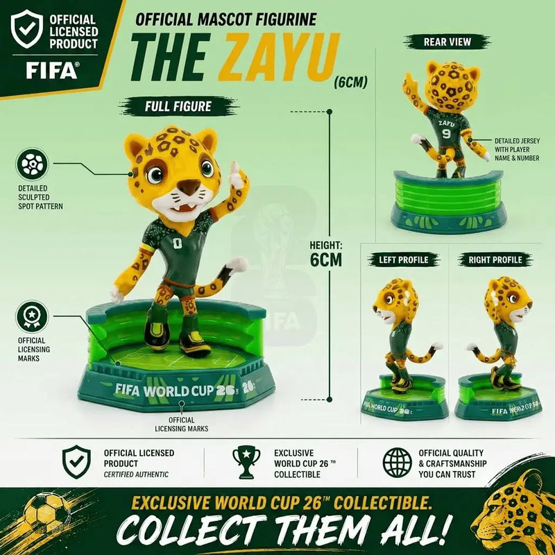 2026 FIFA World Cup™ Official Mascot Figurine Ultimate Collection | 9-Piece Complete Set · Opening Ceremony Limited Edition (2.4" ×6 + 3.5" ×3)
