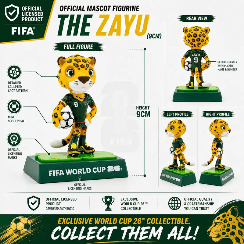 2026 FIFA World Cup™ Official Mascot Figurine Ultimate Collection | 9-Piece Complete Set · Opening Ceremony Limited Edition (2.4" ×6 + 3.5" ×3)