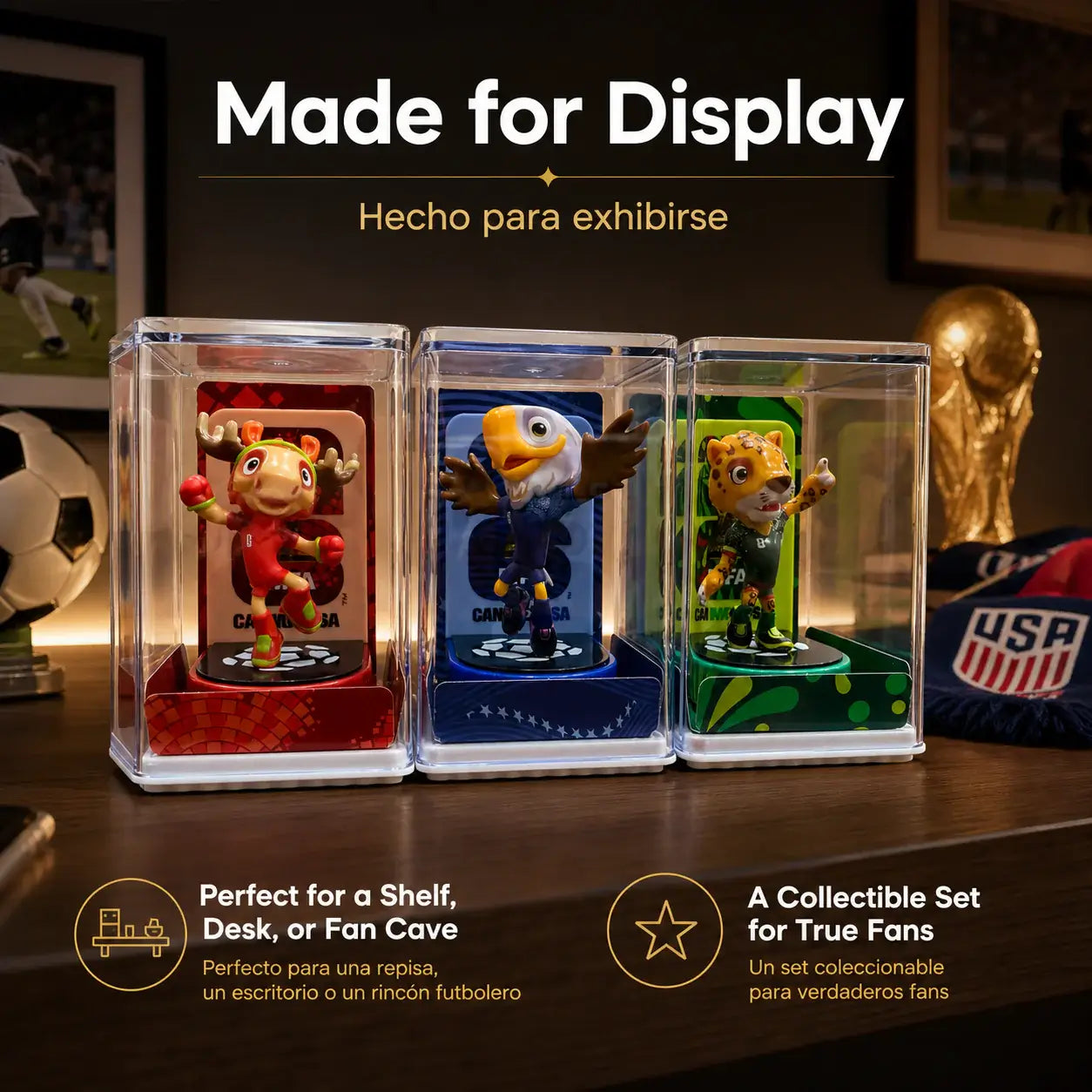 2026 FIFA World Cup™ Official Mascot Figurine Ultimate Collection | 9-Piece Complete Set · Opening Ceremony Limited Edition (2.4" ×6 + 3.5" ×3)