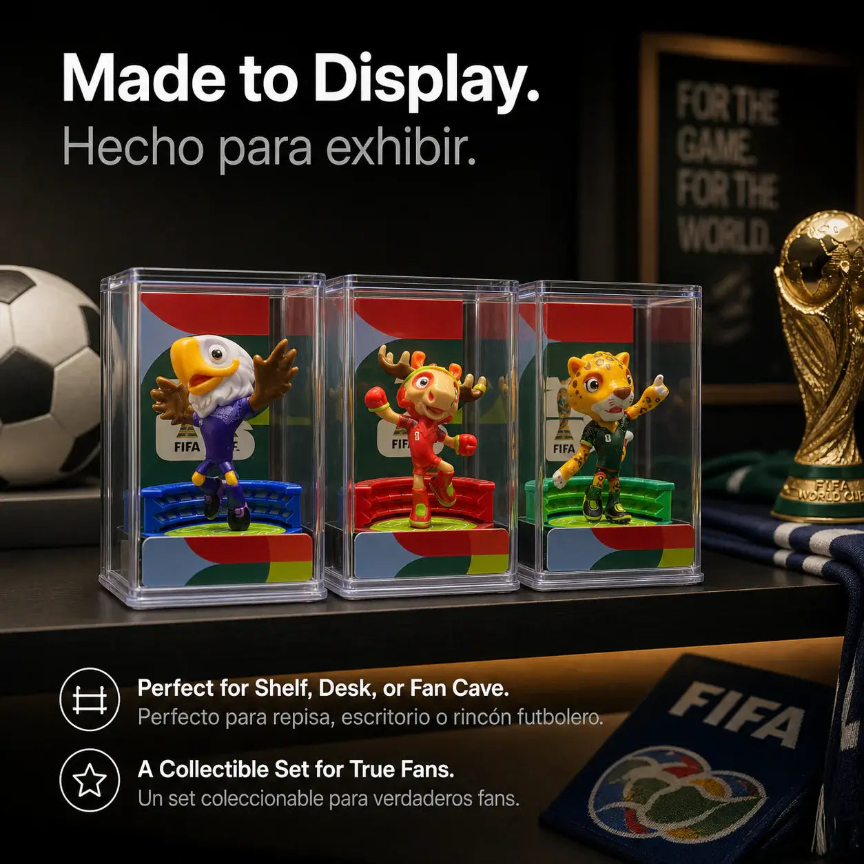 2026 FIFA World Cup™ Official Mascot Figurine Ultimate Collection | 9-Piece Complete Set · Opening Ceremony Limited Edition (2.4" ×6 + 3.5" ×3)