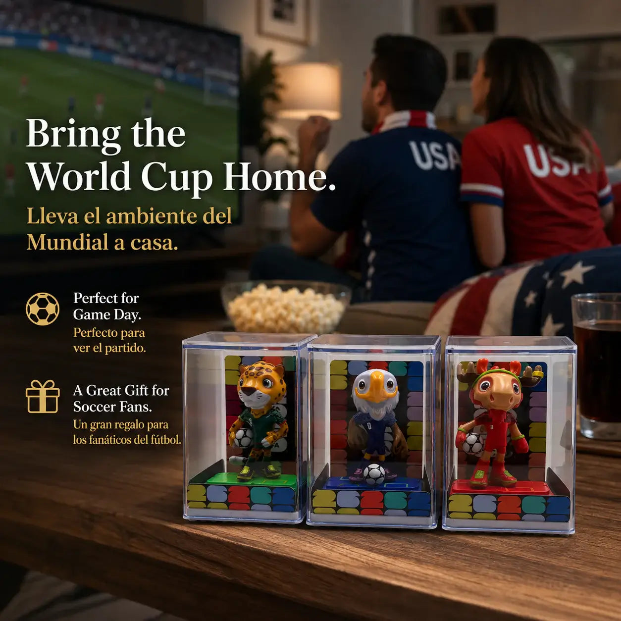 2026 FIFA World Cup™ Official Mascot Figurine Ultimate Collection | 9-Piece Complete Set · Opening Ceremony Limited Edition (2.4" ×6 + 3.5" ×3)