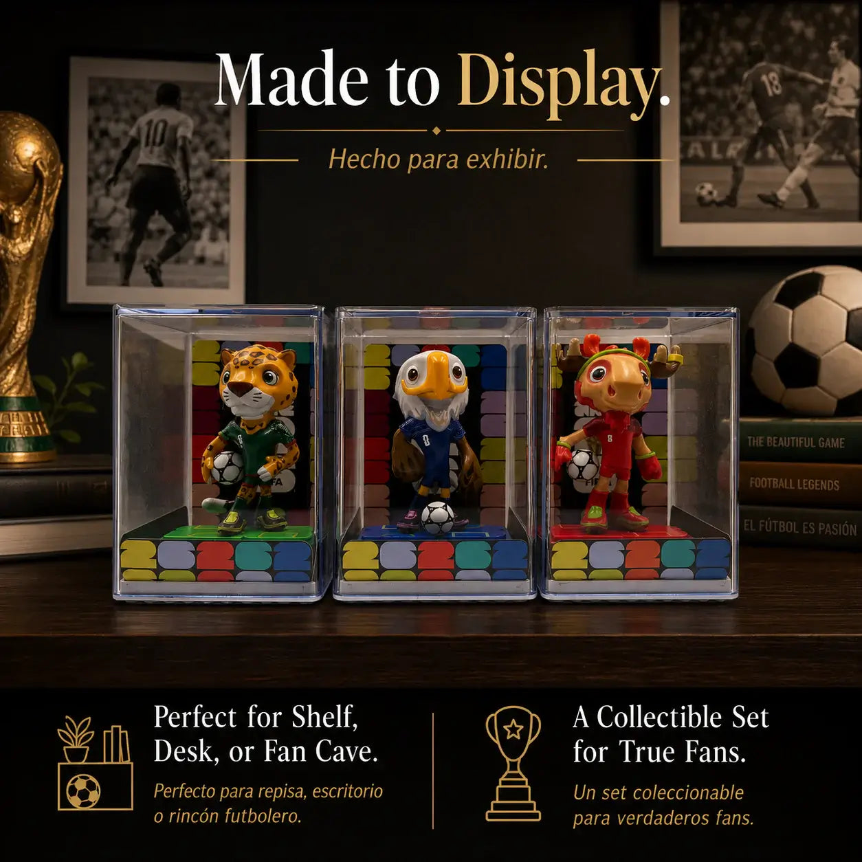 2026 FIFA World Cup™ Official Mascot Figurine Ultimate Collection | 9-Piece Complete Set · Opening Ceremony Limited Edition (2.4" ×6 + 3.5" ×3)