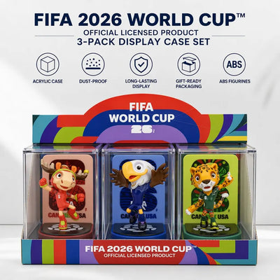 Juego de figuras de la mascota oficial de la Copa Mundial de la FIFA 2026 | Juego Tipo A de 2,4 pulgadas